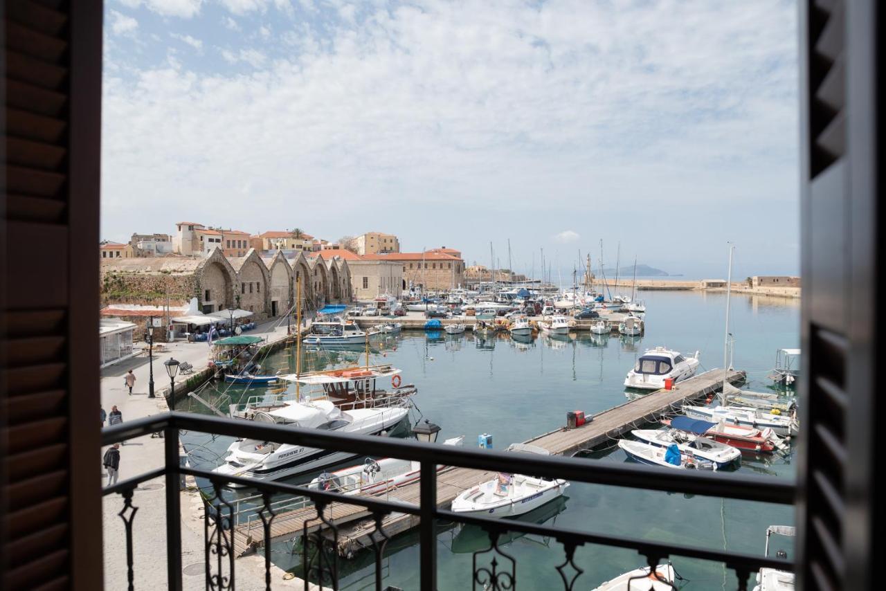 Destino Home Overlooking The Venetian Port Of Chania Chania  Exterior foto